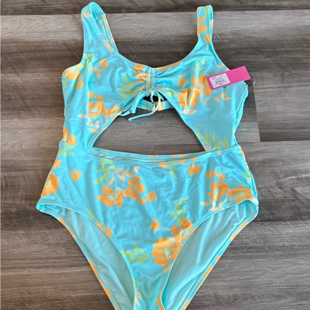 New Ninety-Nine Women’s One-Piece Swimsuit with Cut Out Center - Size XL
